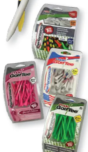 Pride Performance Plain Plastic Golf Tees - Bulk
