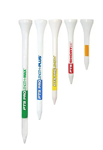 Pride Professional Tee System ProLength Plus Tee, 3-1/4 inch-135 Count (Blue on White)
