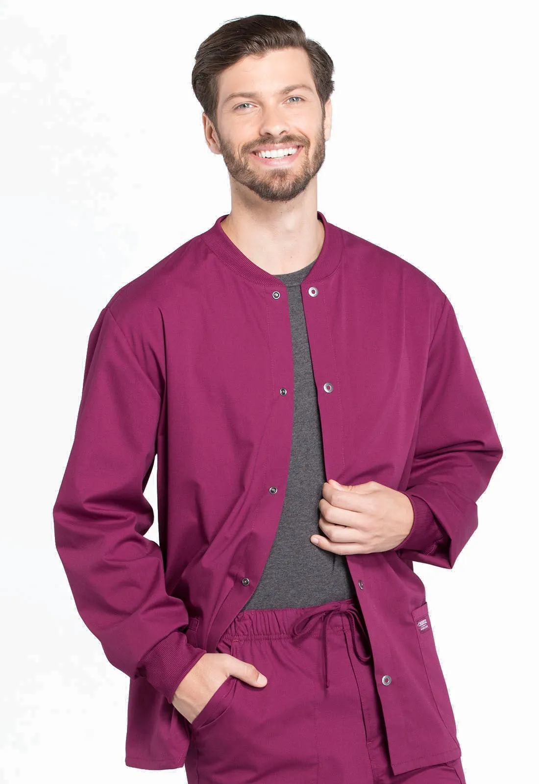 Professionals WW360 Men's Snap Front Jacket Wine