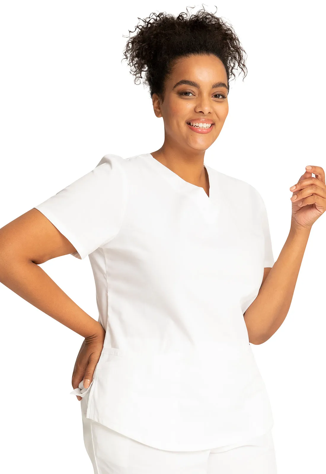 Professionals WW665 V-Neck Top White