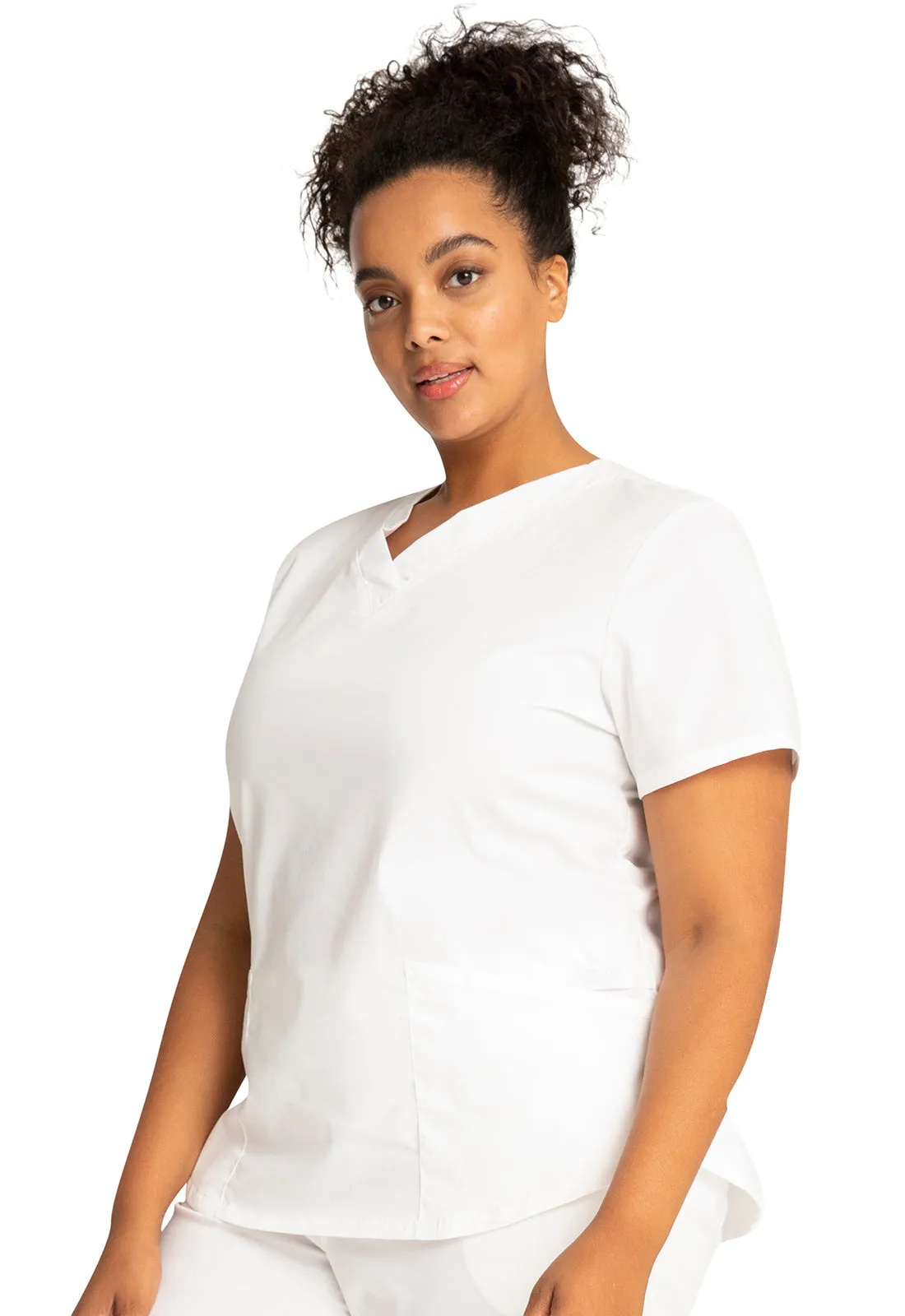 Professionals WW665 V-Neck Top White