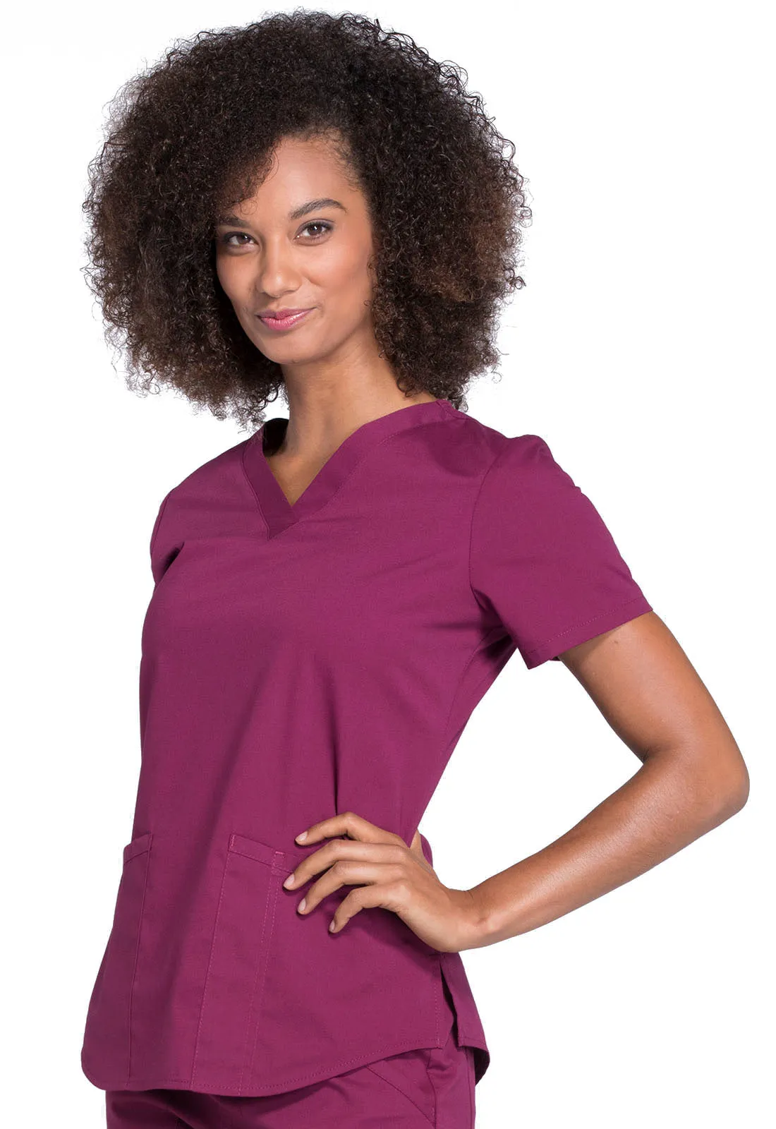 Professionals WW665 V-Neck Top Wine