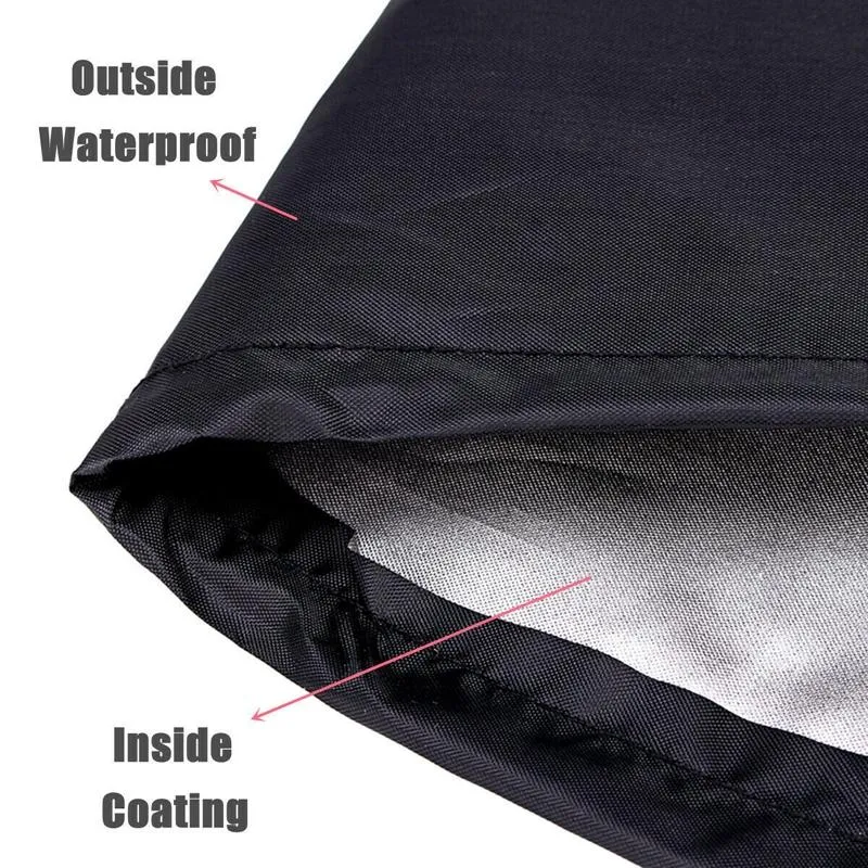 Rainproof Round Table Cover For Outdoor Garden Grill - 77X58Cm