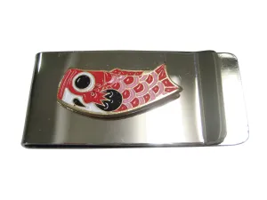 Red Toned Festival Koi Flag Koinobori Money Clip