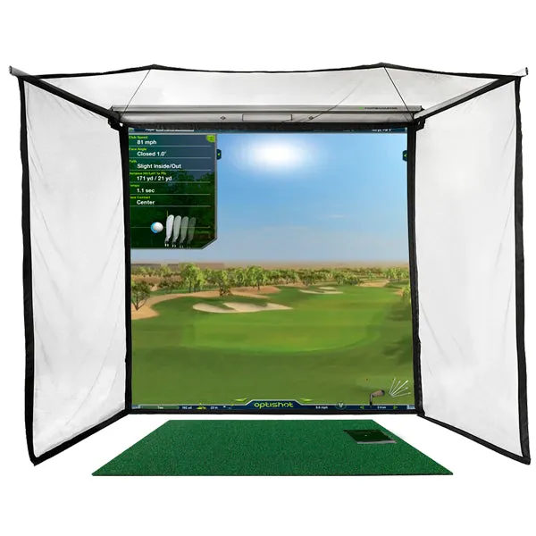 Renta Simulador Optishot con Proyector y Red - Golf In A Box Pro