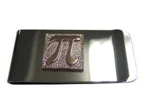 Rose Gold Toned Pi Symbol Money Clip