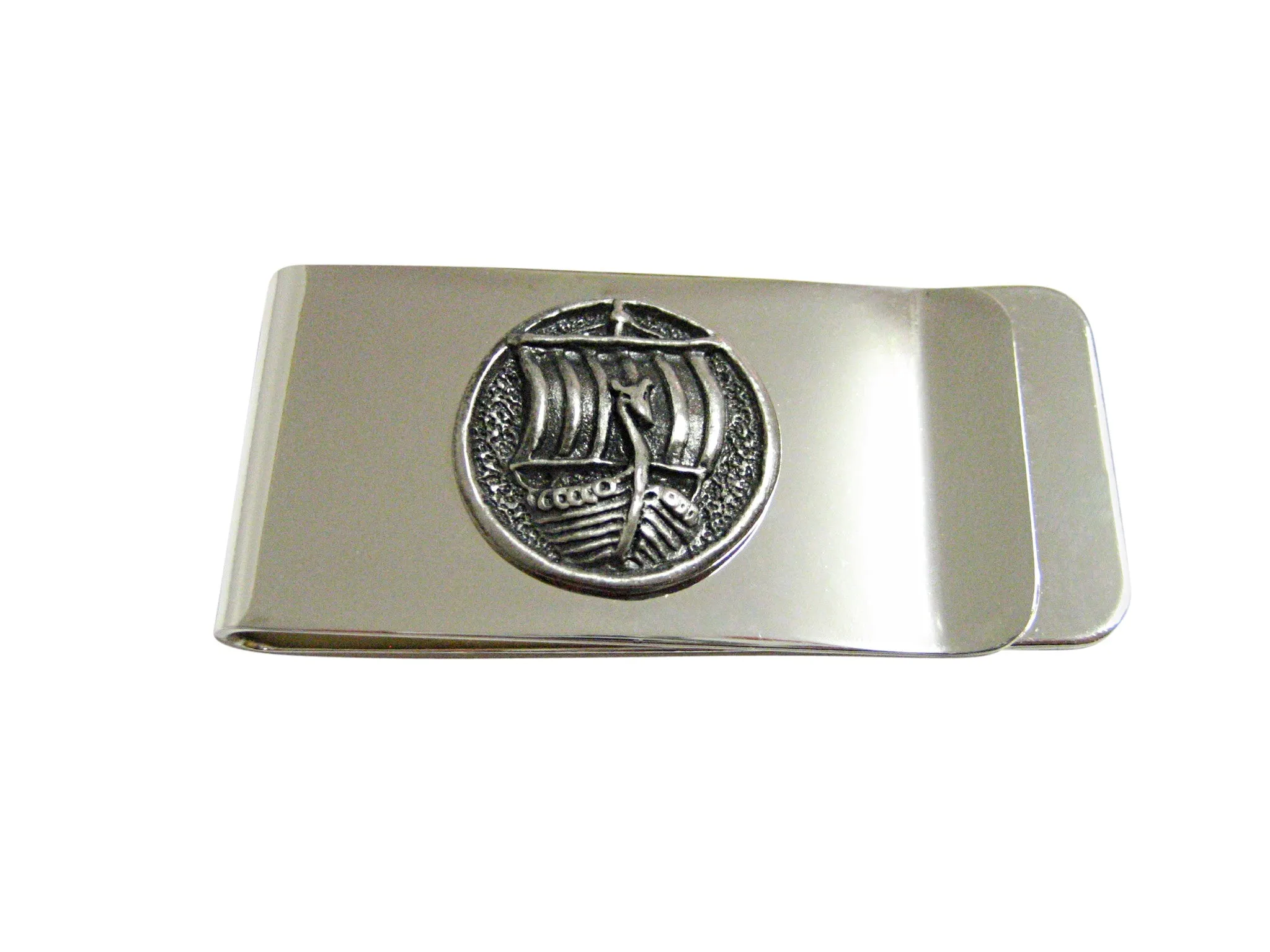 Round Viking Boat Money Clip