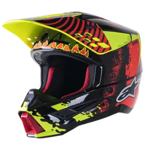 S-M5 Solar Flare Helmet Black/Red Fluoro/Yellow Fluoro L