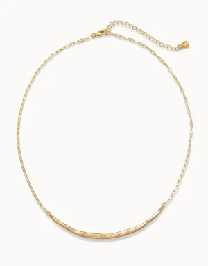 Sand Bar Necklace 17" White Opal