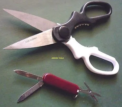 SCISSORS MULTI PURPOSE & MINI POCKET KNIFE 5 FUNCTION- NEW
