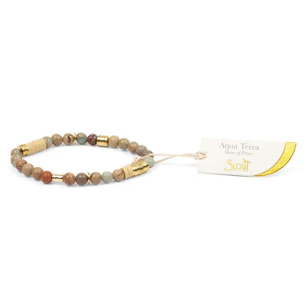 Scout Curated Wears Intermix Stone Stacking Bracelet - Aqua Terra