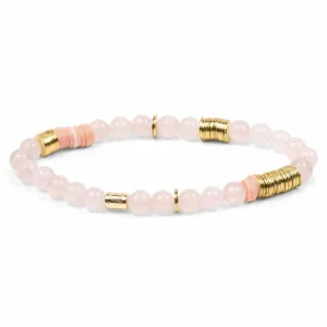 Scout Curated Wears Intermix Stone Stacking Bracelet - Rose Quartz