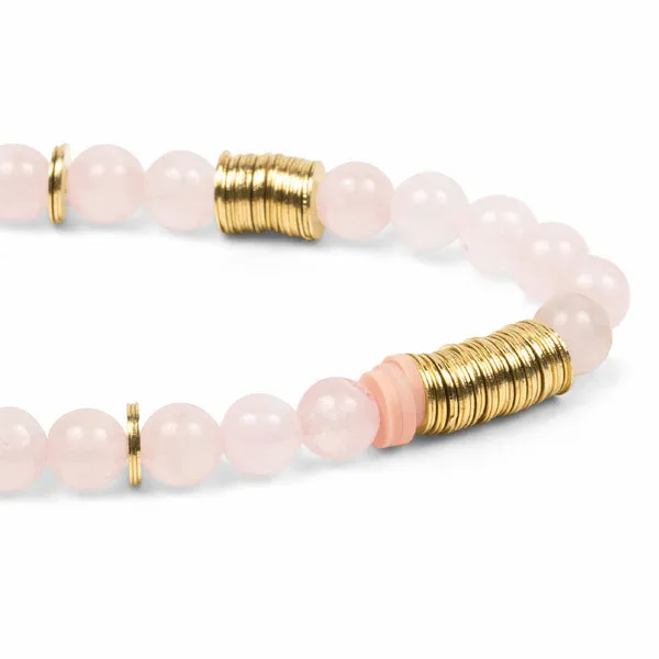Scout Curated Wears Intermix Stone Stacking Bracelet - Rose Quartz