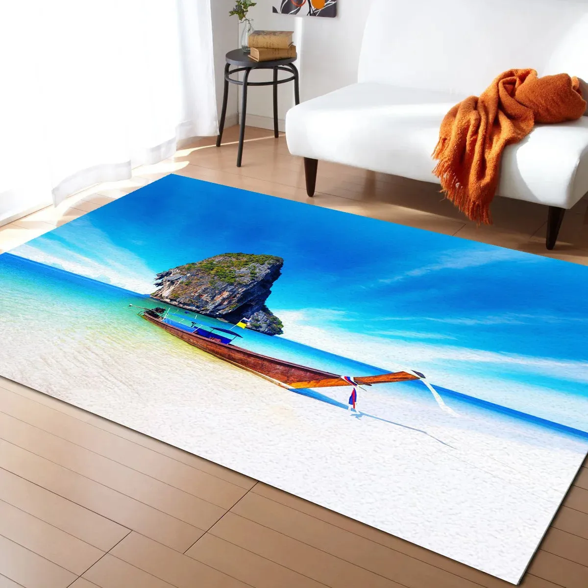 Sea Wave Printed Carpet