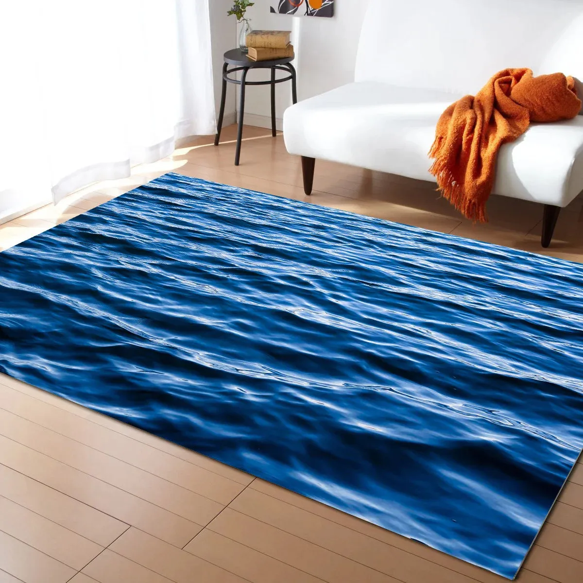 Sea Wave Printed Carpet