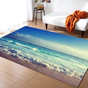 Sea Wave Printed Carpet