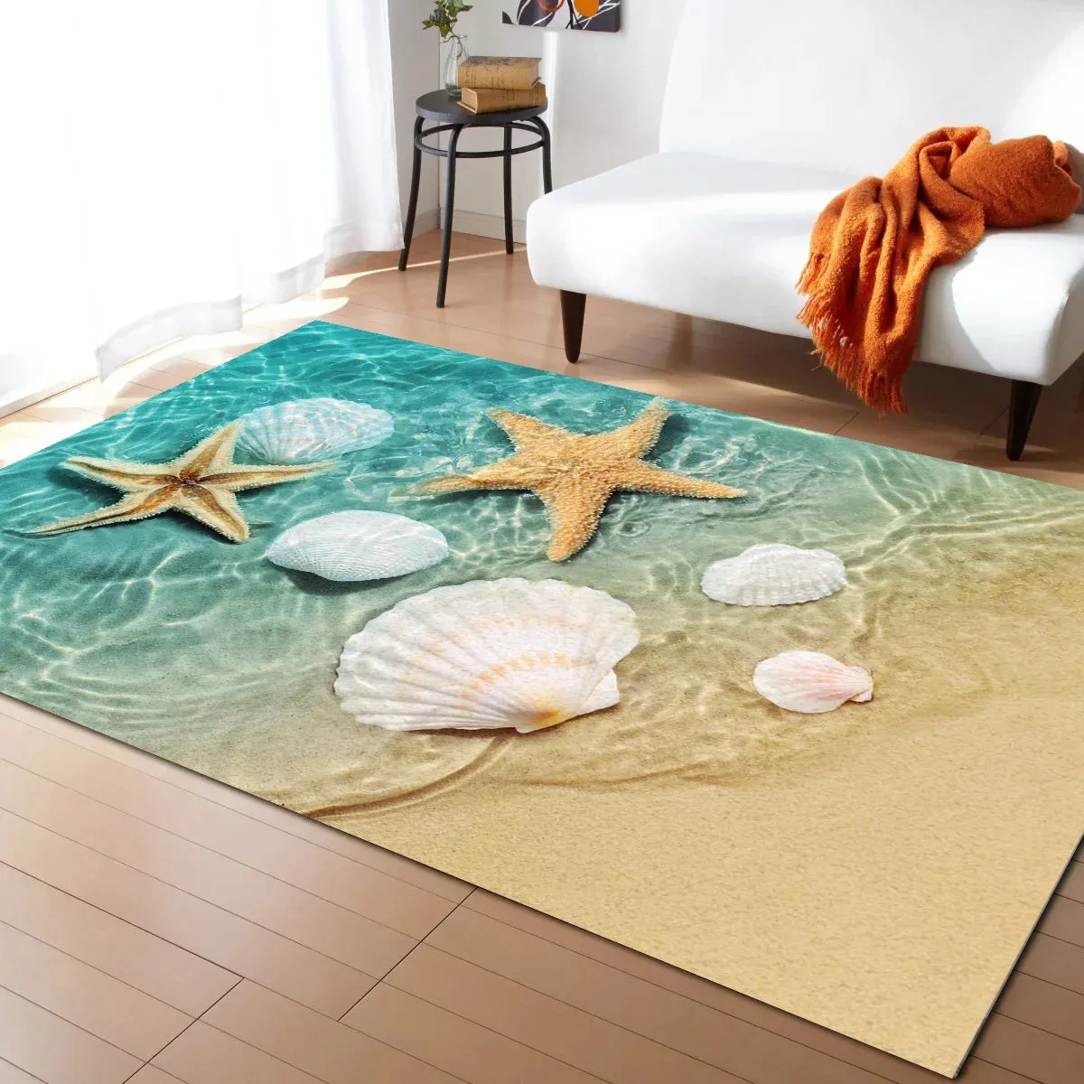 Sea Wave Printed Carpet