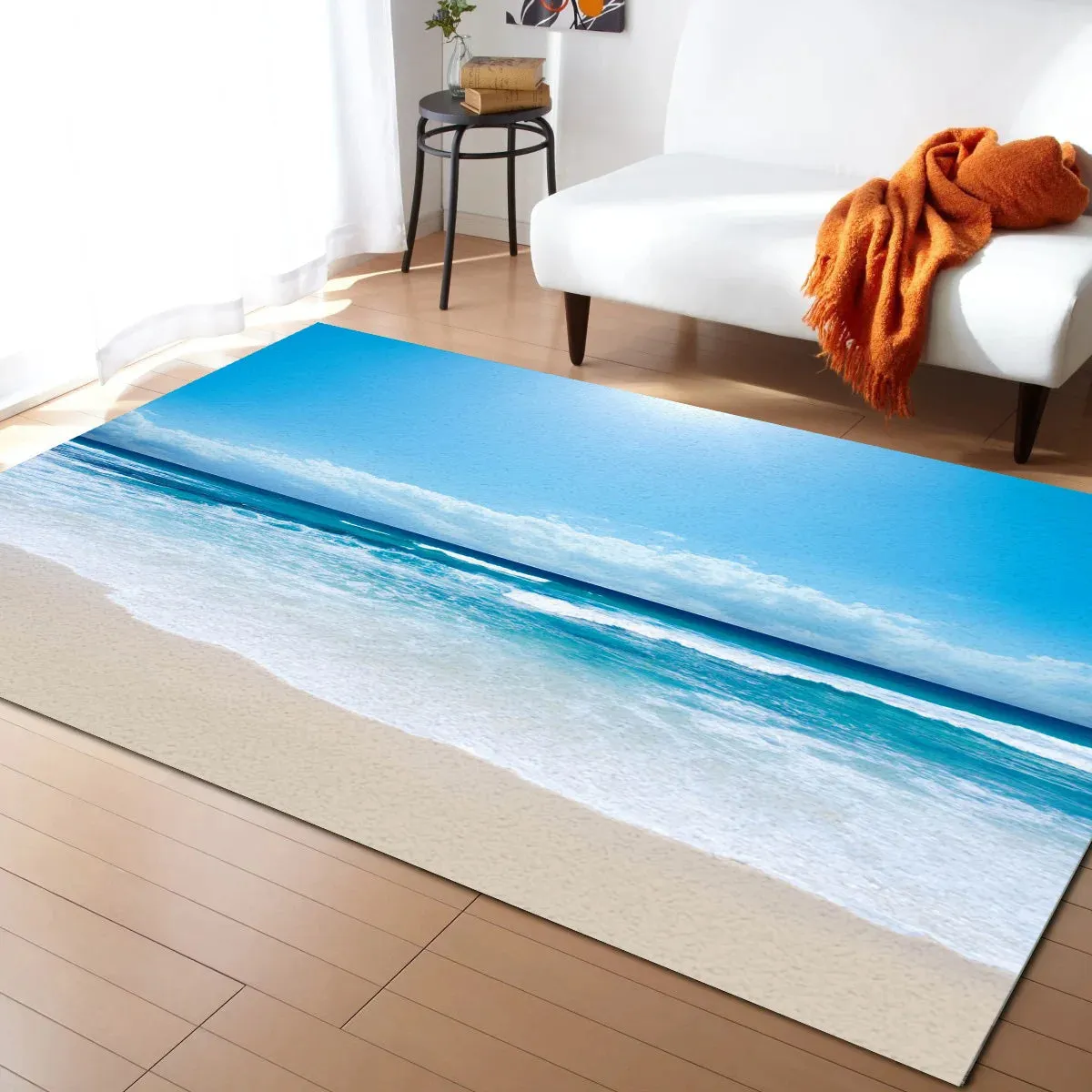 Sea Wave Printed Carpet