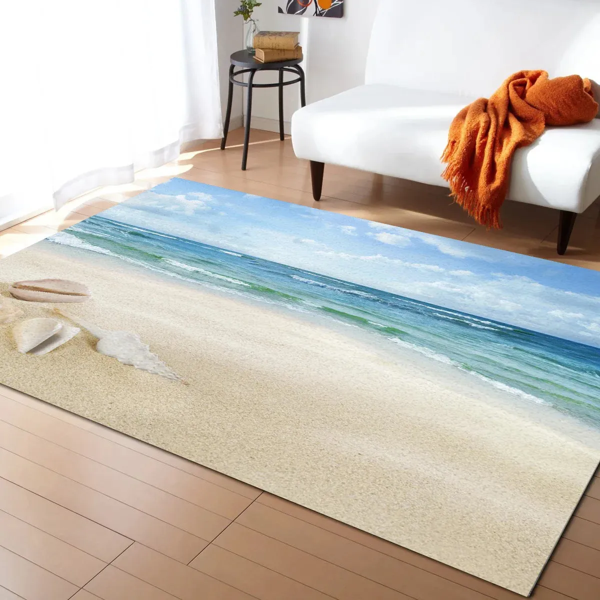 Sea Wave Printed Carpet