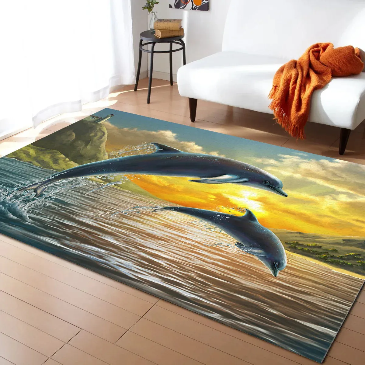 Sea Wave Printed Carpet