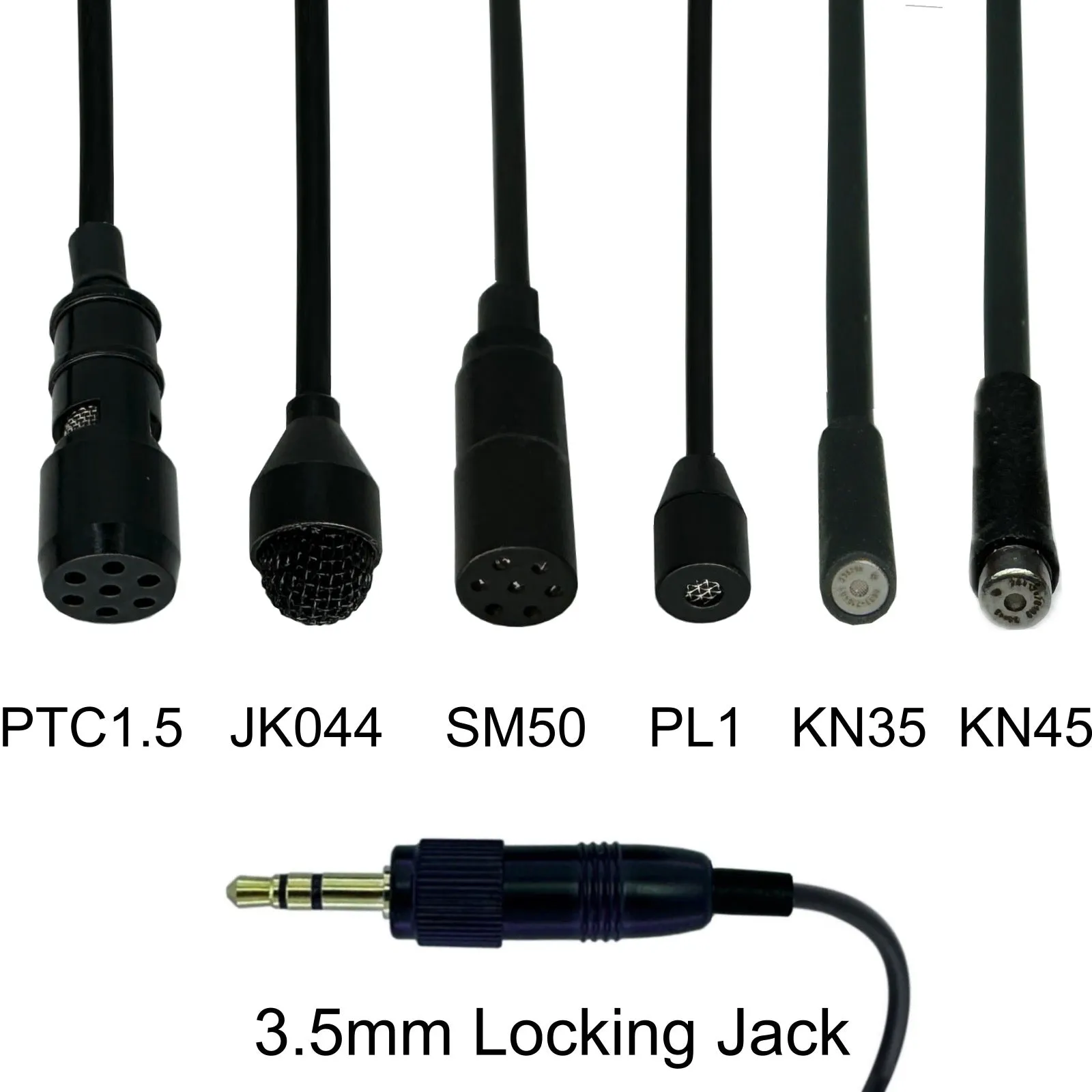 Sennheiser Lavaliere Microphones with 3.5mm Locking Jack Plug for Wireless Body Pack Radio Transmitter
