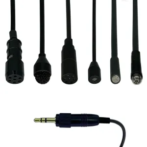 Sennheiser Lavaliere Microphones with 3.5mm Locking Jack Plug for Wireless Body Pack Radio Transmitter