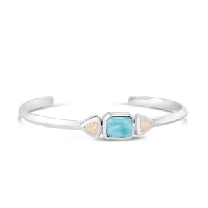 Serenity Cuff - Larimar & Sand