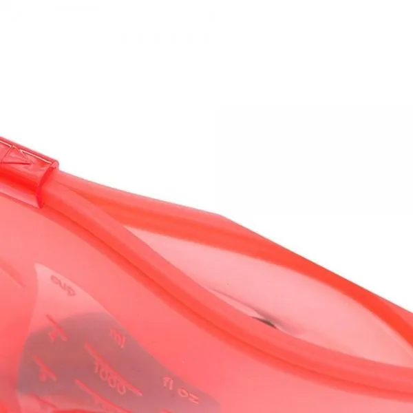 Silicone Reusable Vacuum Seal Fresh Bag Kitchen Re-Zip Storage Pouch Airtight Container for Food Vegetables Fruits - Red