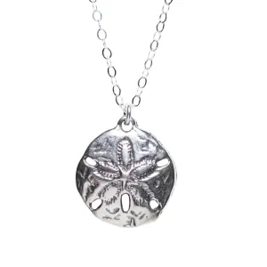 Silver Sand Dollar Necklace