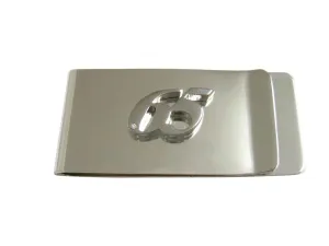 Silver Toned 65 Years Money Clip