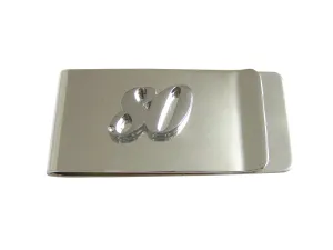Silver Toned 80 Years Money Clip