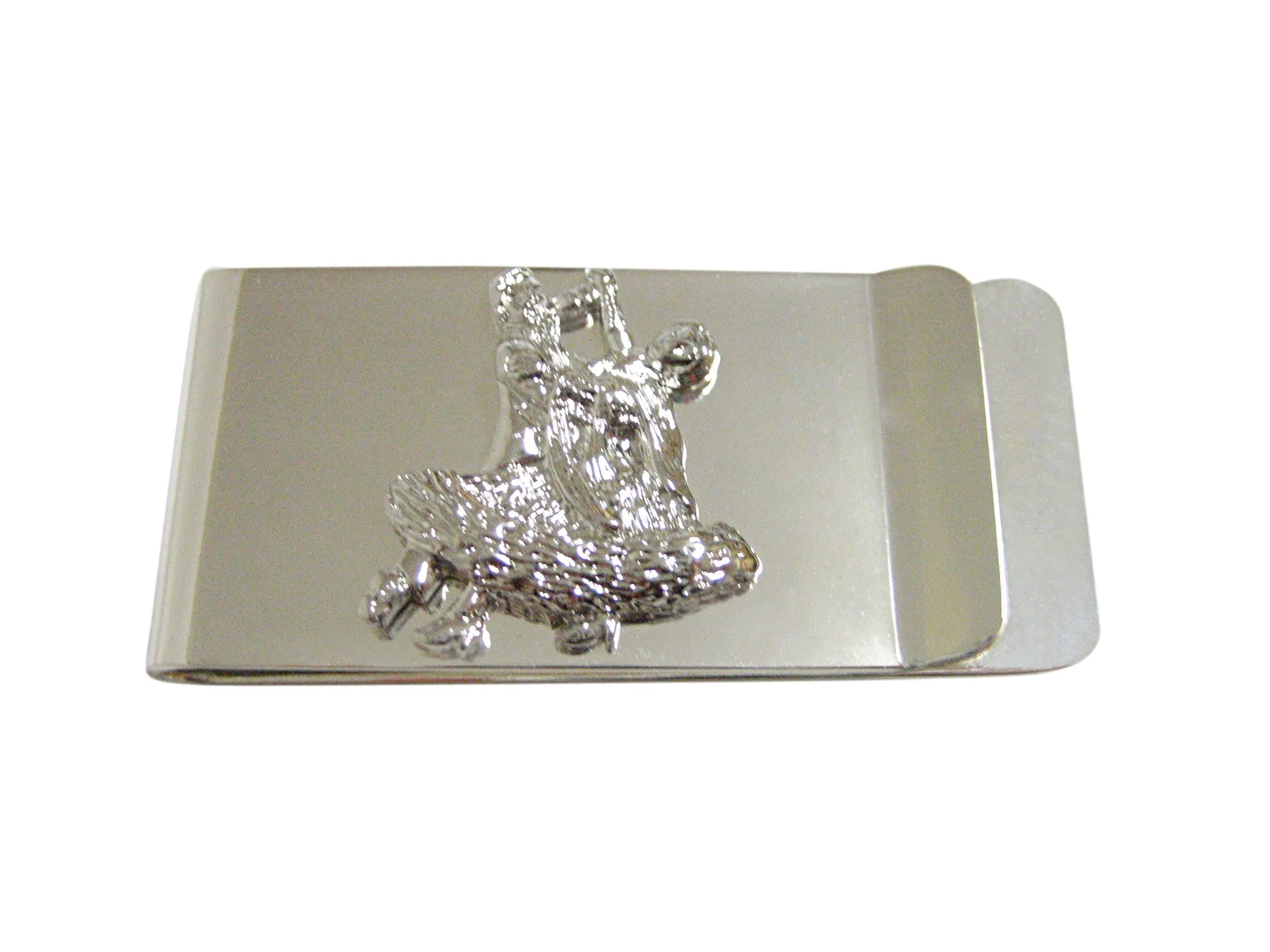 Silver Toned Ballroom Dancing Money Clip