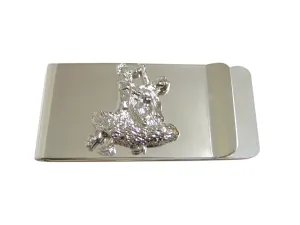 Silver Toned Ballroom Dancing Money Clip