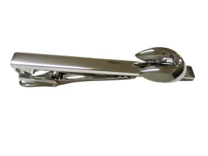 Silver Toned Fortune Cookie Square Tie Clip
