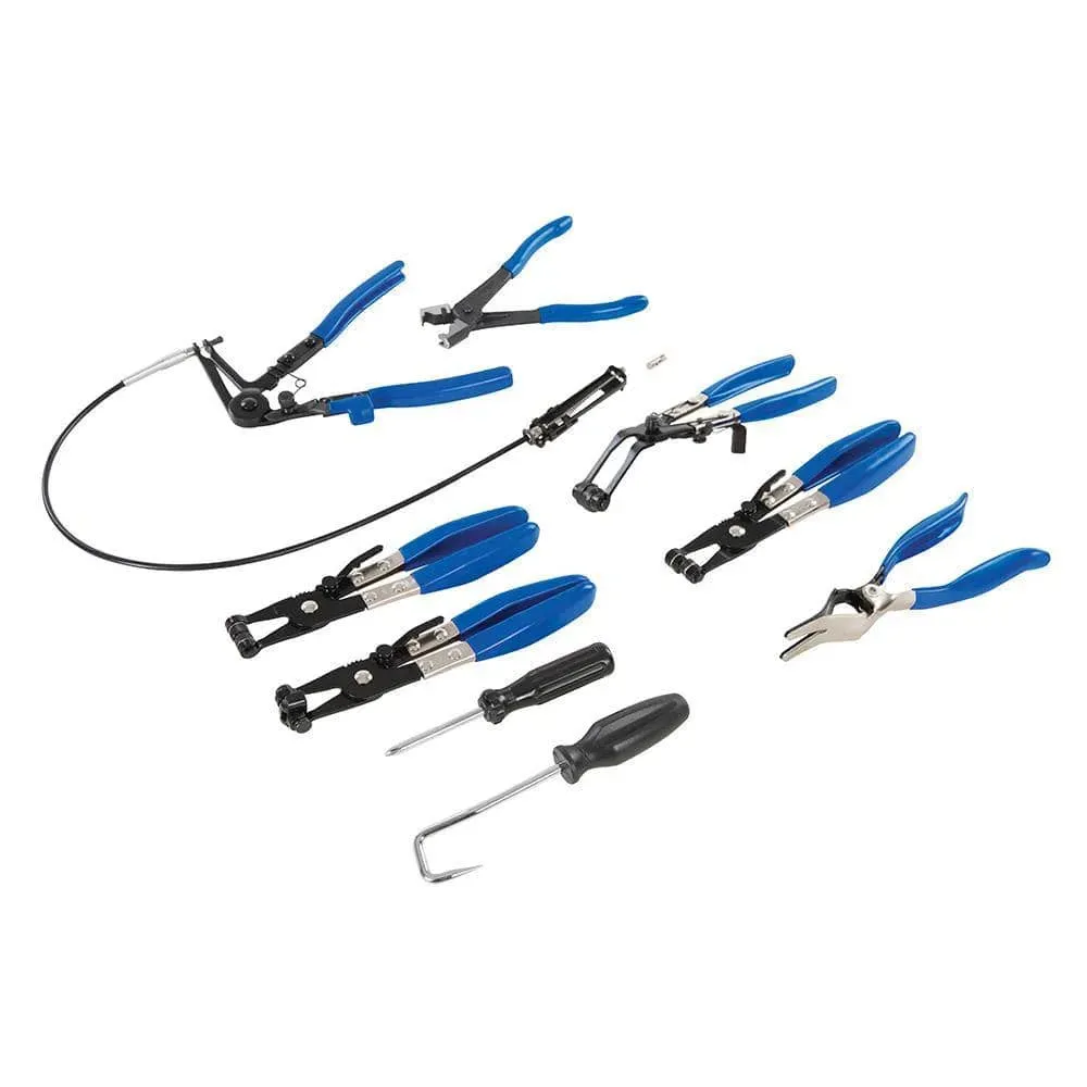 SILVERLINE HOSE CLIP REMOVAL TOOL SET 9PCE 18 - 54MM 984748