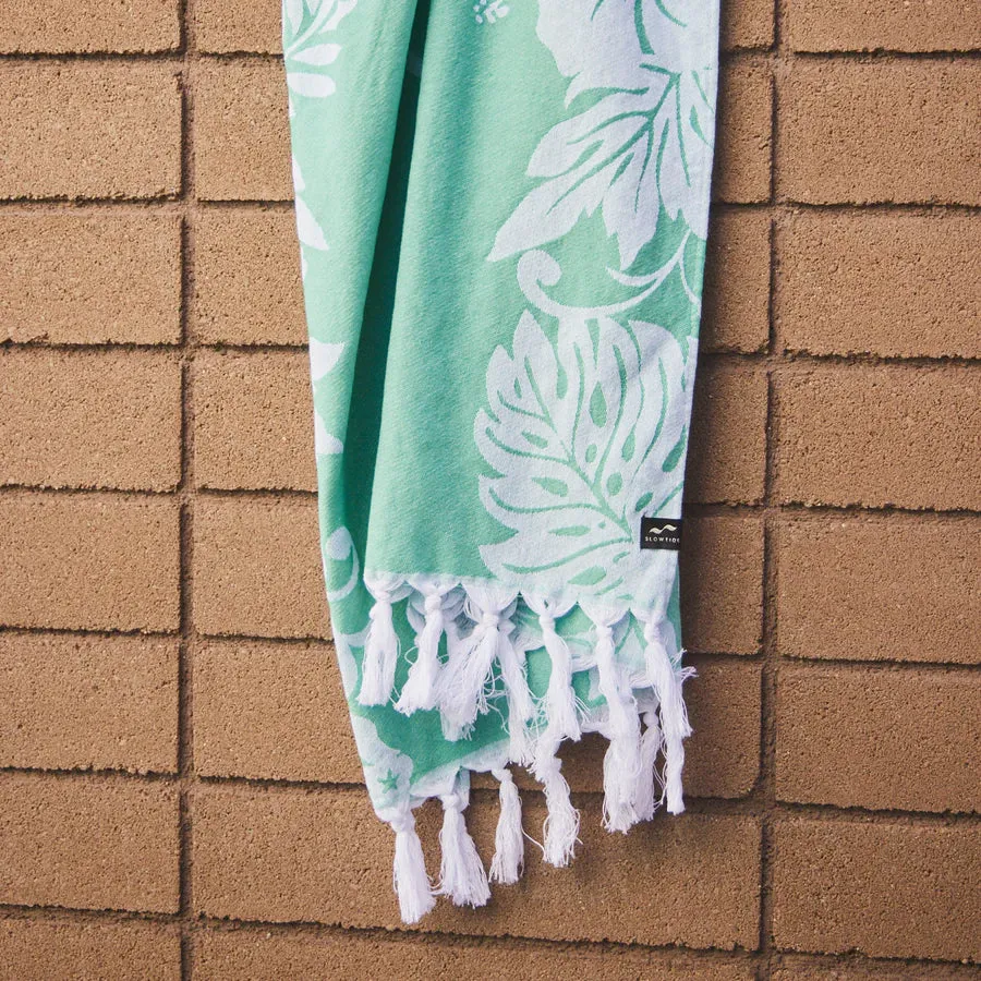 Slowtide Lolo Turkish Towel Green