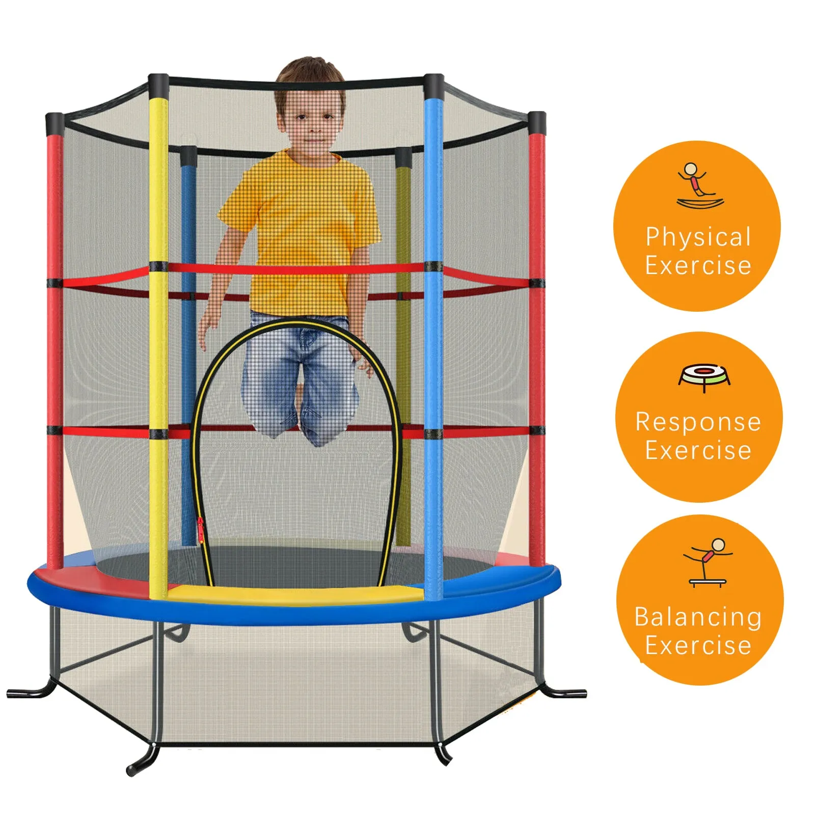 Small 6ft Trampoline Packed with Safety Features | Small Trampoline | Indoor or Outdoor Trampoline