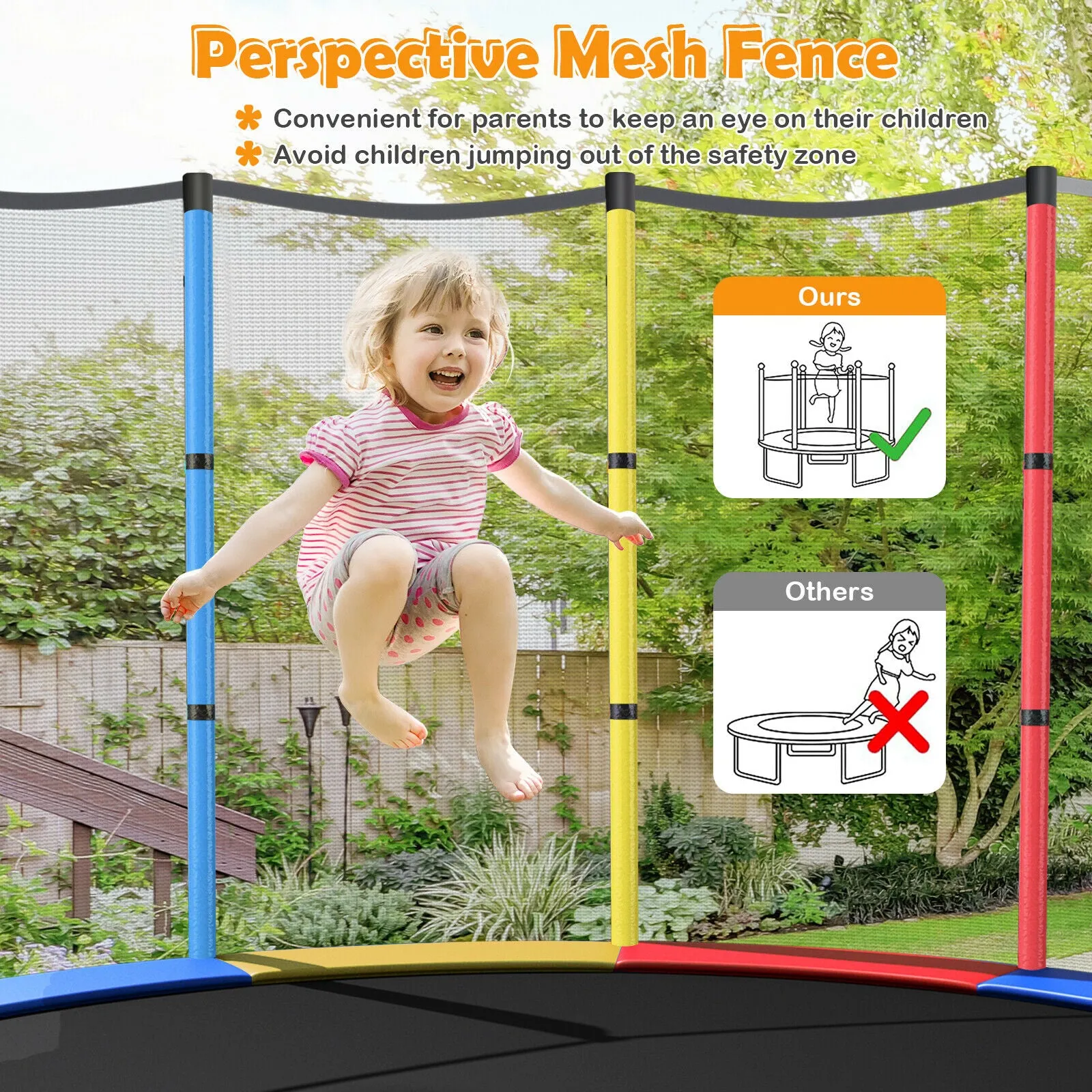 Small 6ft Trampoline Packed with Safety Features | Small Trampoline | Indoor or Outdoor Trampoline