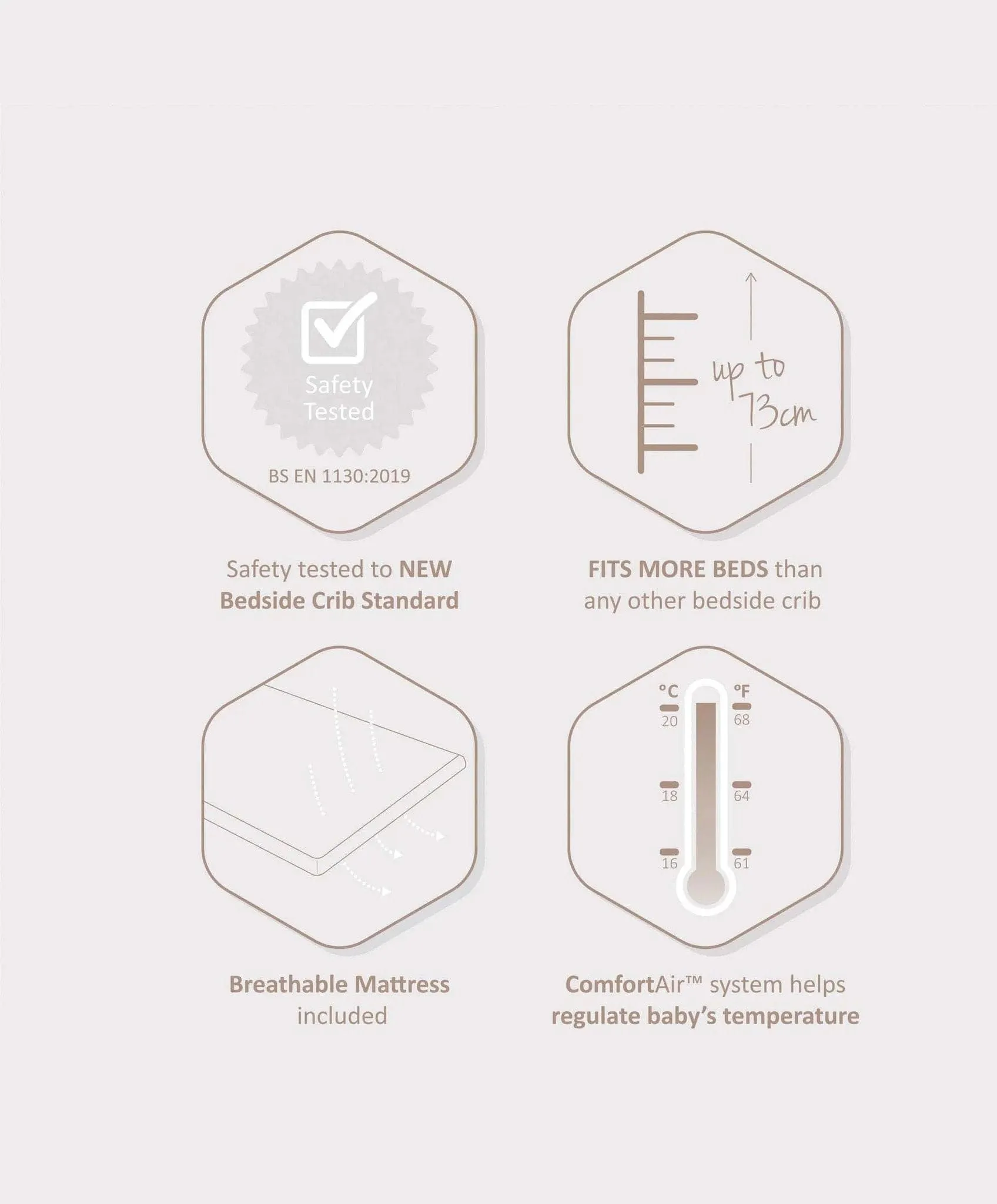 SnuzPod 4 Bedside Crib - The Natural Edit Ebony