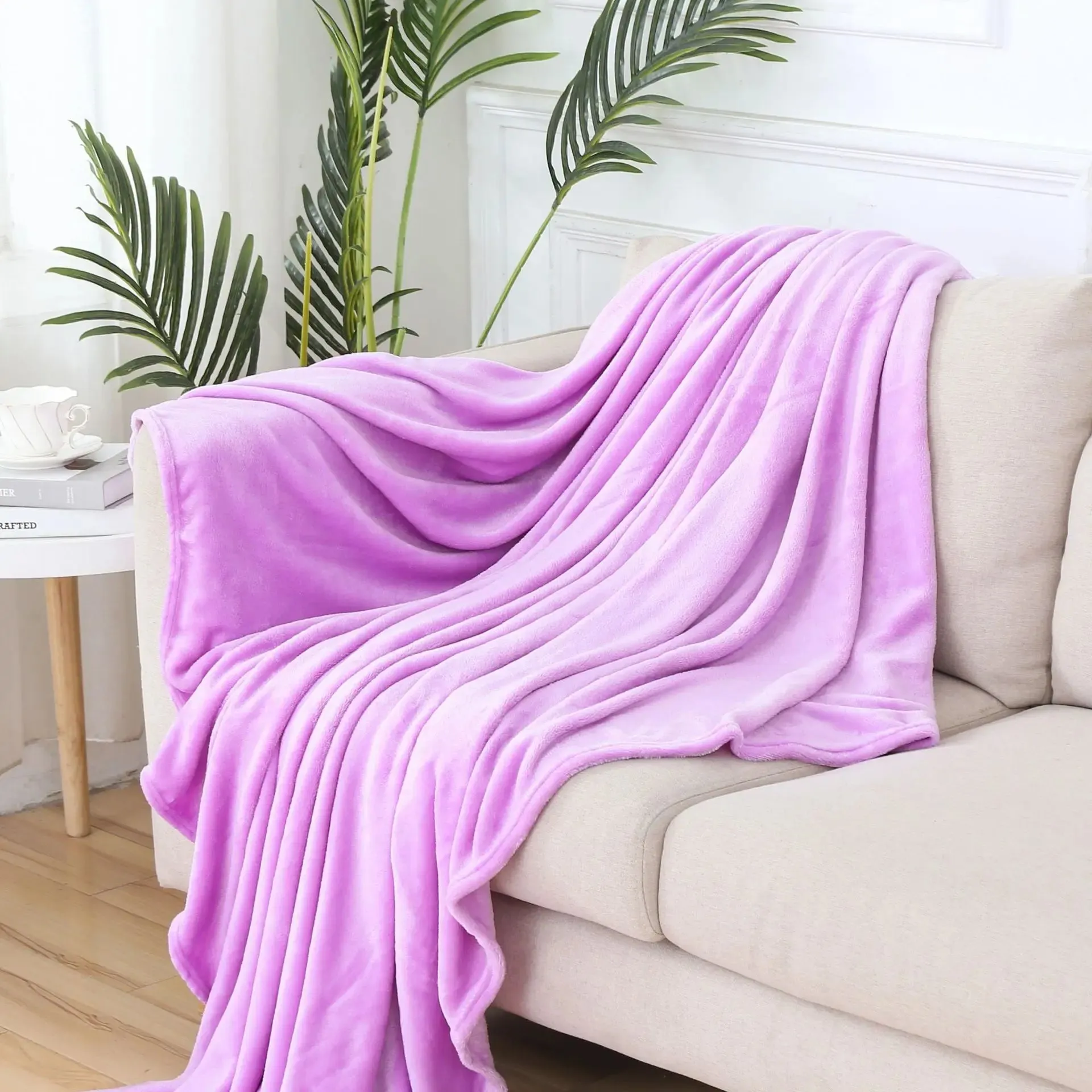 Soft Coral Fleece Warm Throw Blanket
