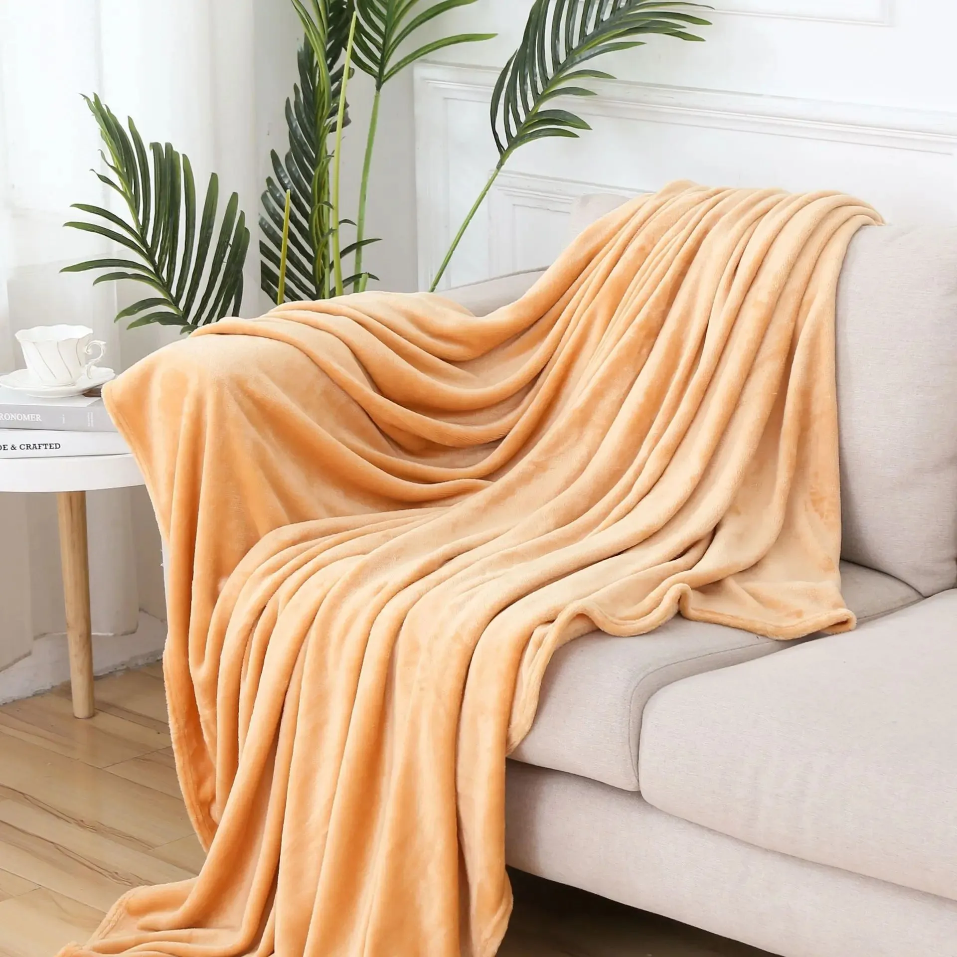 Soft Coral Fleece Warm Throw Blanket