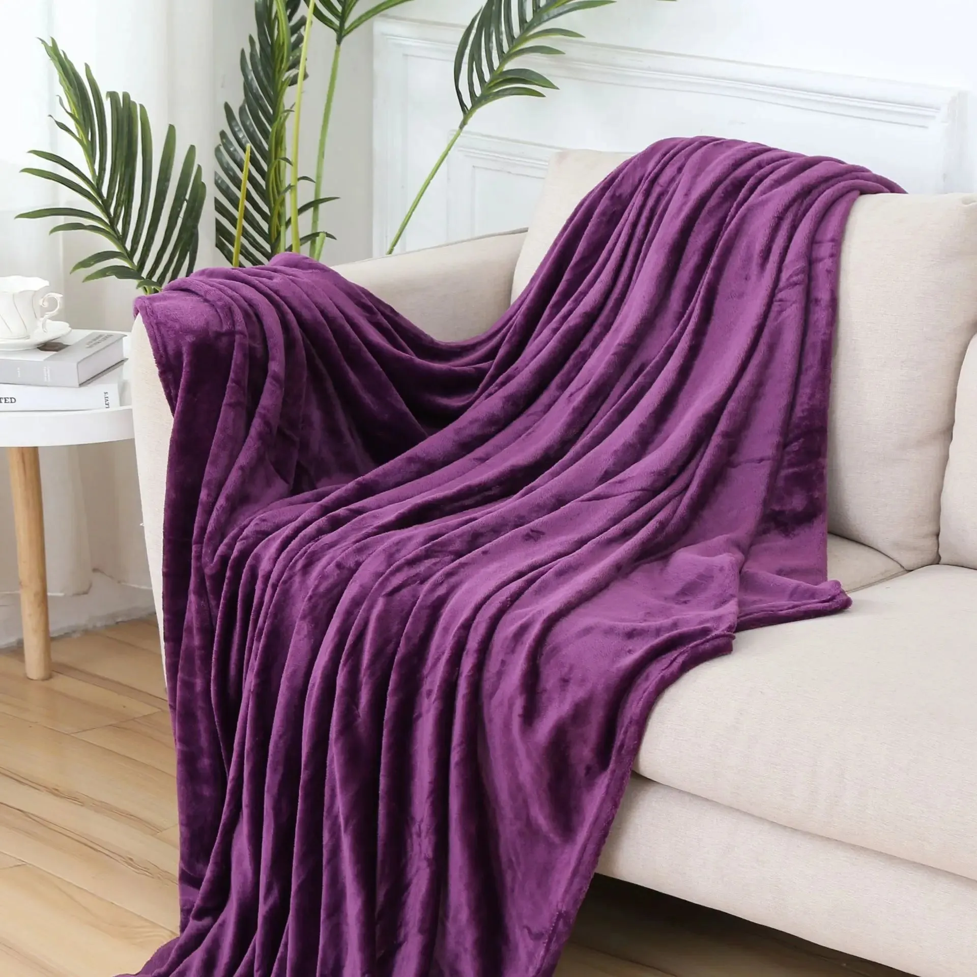 Soft Coral Fleece Warm Throw Blanket
