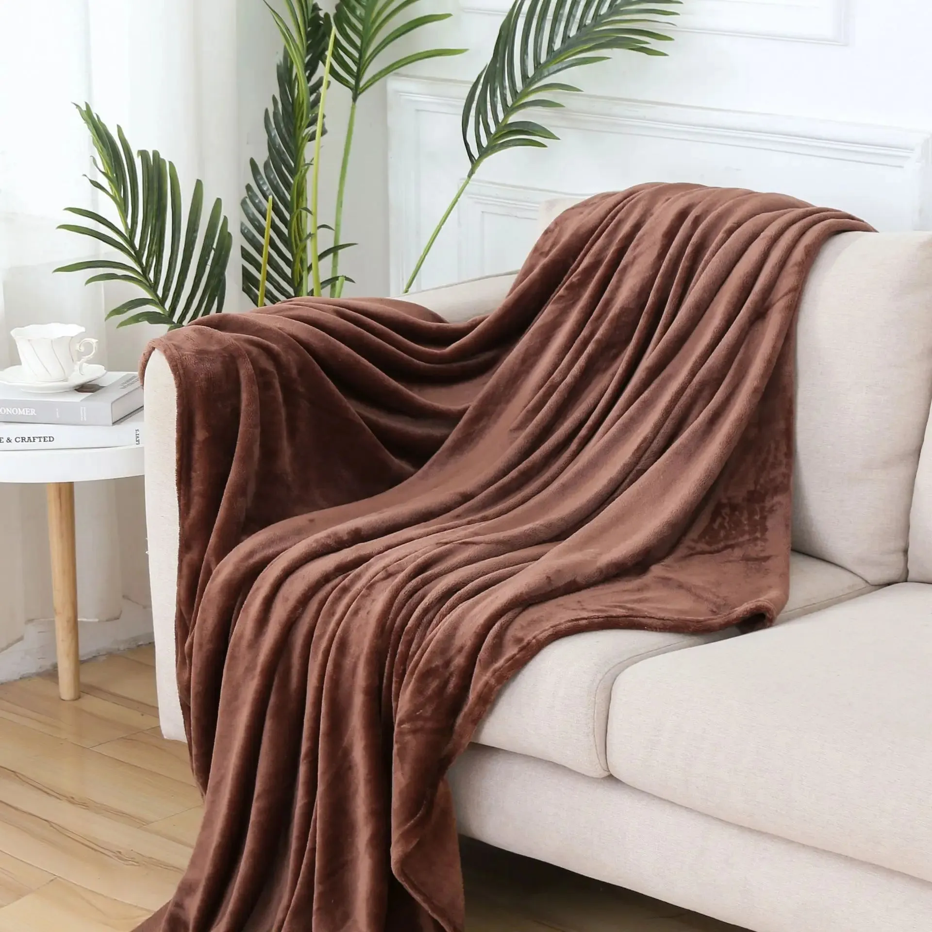 Soft Coral Fleece Warm Throw Blanket