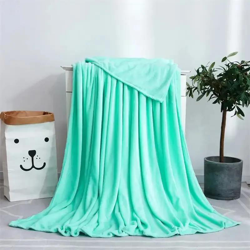 Soft Coral Fleece Warm Throw Blanket