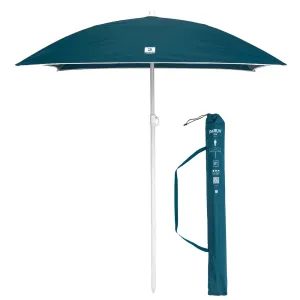 SQUARE BEACH PARASOL 1 PERSON UPF 50  - PARUV 125 BLUE