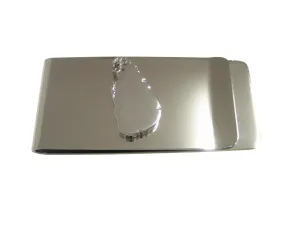 Sri Lanka Map Shape Pendant Money Clip