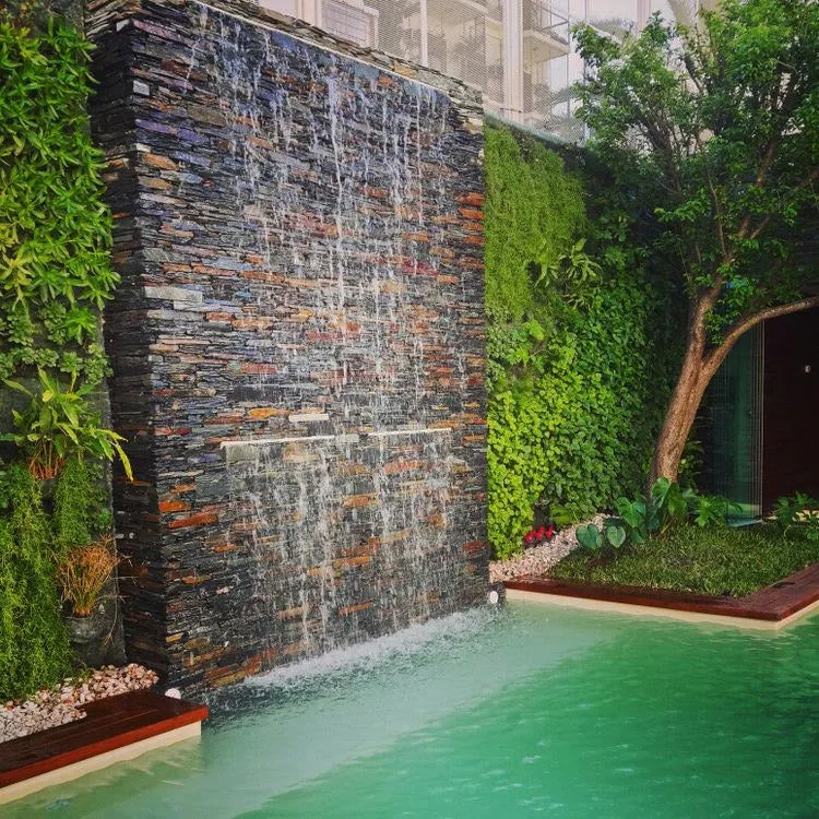 Stainless Steel Spillway Waterfall - Wet Wall