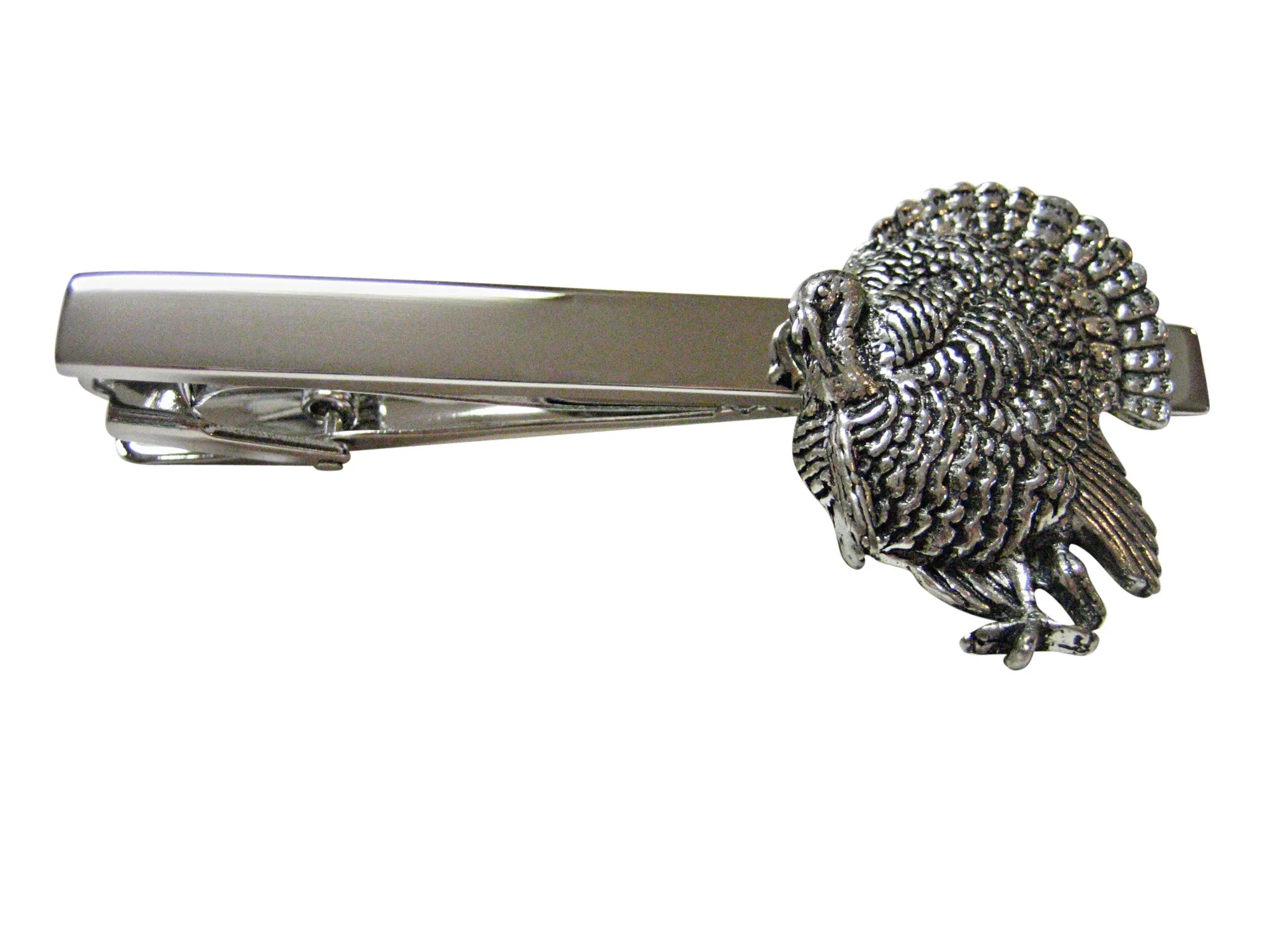 Standing Turkey Bird Square Tie Clip