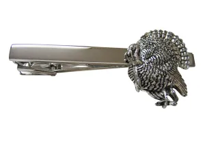 Standing Turkey Bird Square Tie Clip