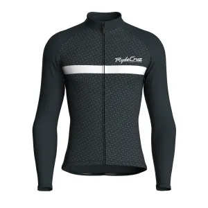 Stripe Dynamics | Gunmetal Gray Male Long Sleeves Jersey